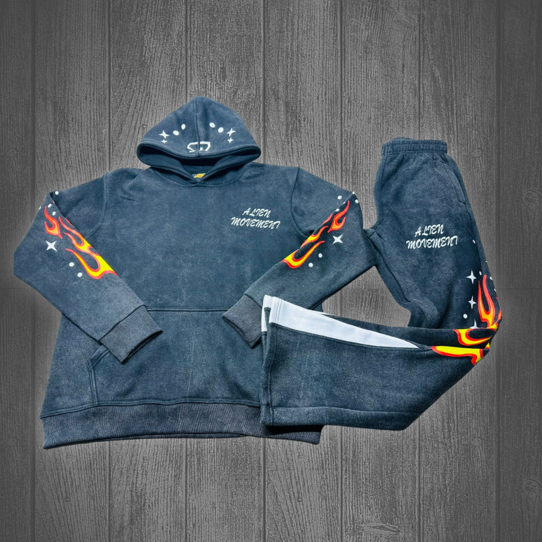 AMM Acid Wash Sweatsuit (Flare)