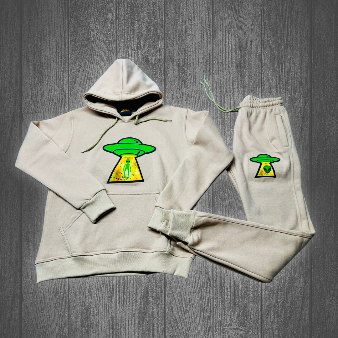 AMM Jumbo Logo Sweatsuit (Cream)
